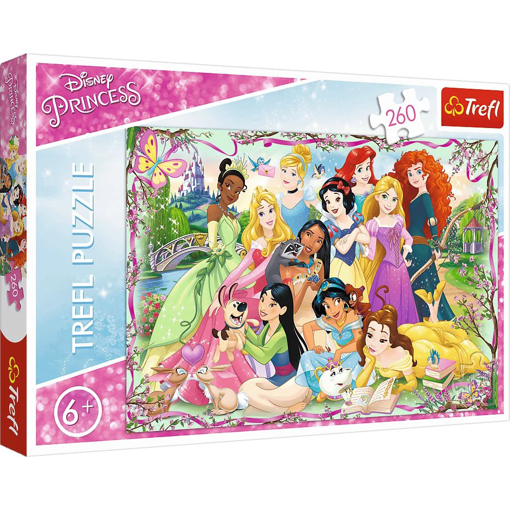 Puzzle Trefl Princesses meeting / Disney Princess, 260 piese foto