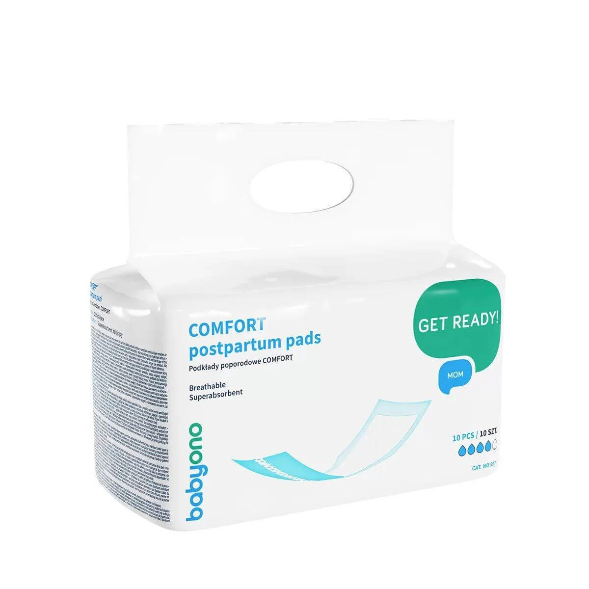 Absorbante postanatale BabyOno Comfort, 10 buc.