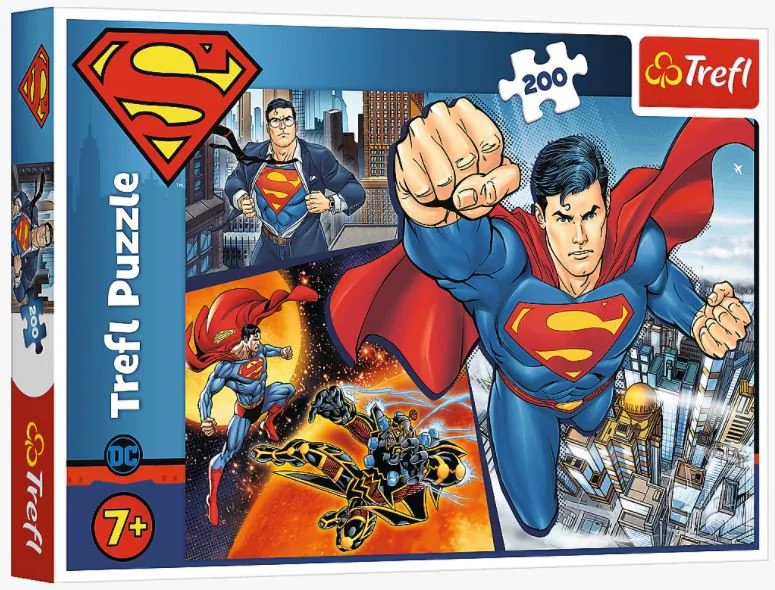 Puzzle Trefl Superman - Hero / Warner Superman, 200 piese foto