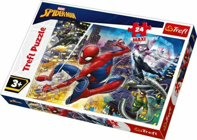 Puzzle Trefl 24 Maxi Fearless Spider-Man, 24 piese