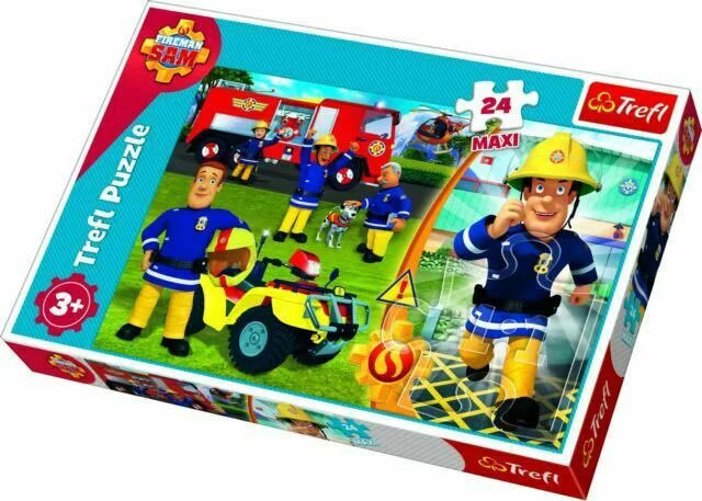 image for Puzzle Trefl Brave Fireman Sam / Prism A&D Fireman Sam, 24 MAXI piese foto