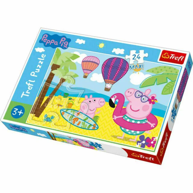 Puzzles Trefl Peppa's  holidays / Peppa Pig, 24 MAXI piese foto