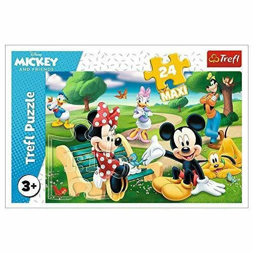 image for Puzzle Trefl 24 Maxi Mickey Mouse among friends, 24 piese foto