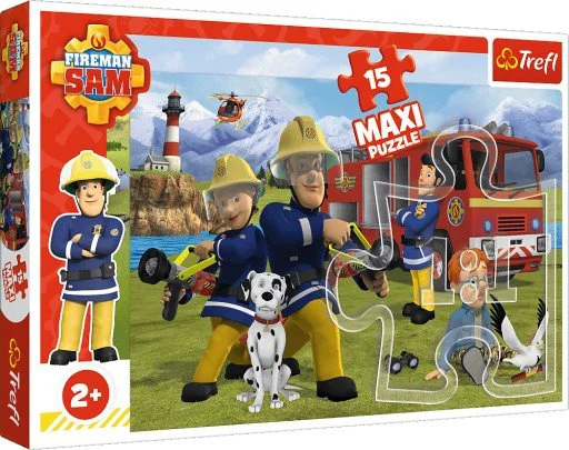 Puzzle Trefl 15 Maxi The team in action, 15 piese foto