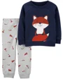 Carter's Set 2 piese Pantaloni si bluza Vulpe foto