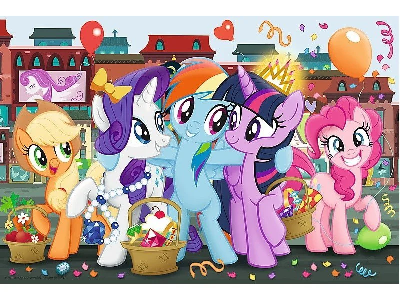 Puzzle Trefl Ponies while shopping, 160 piese foto