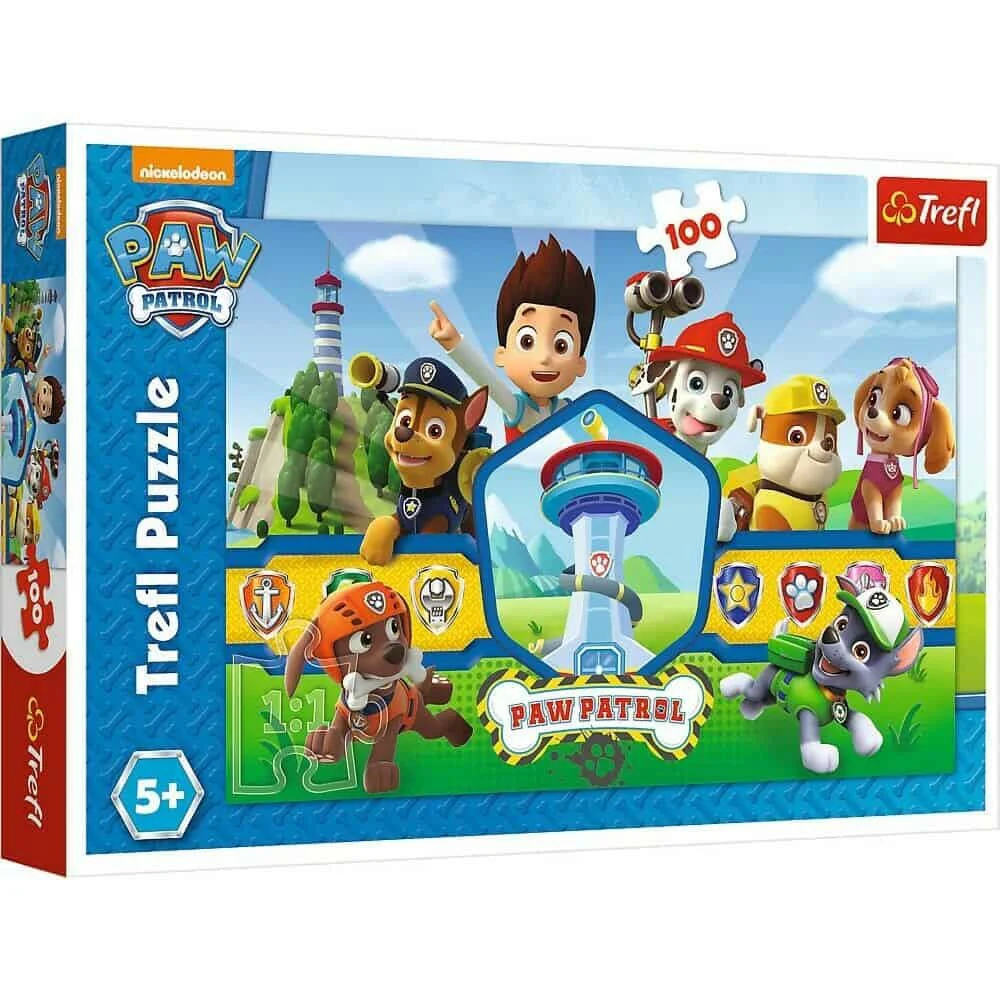 Puzzle Trefl Heroes team / Paw Patrol, 100 piese foto