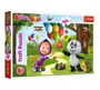 Puzzle Trefl Masha and friends / Animaccord masha and the bear, 100 piese foto