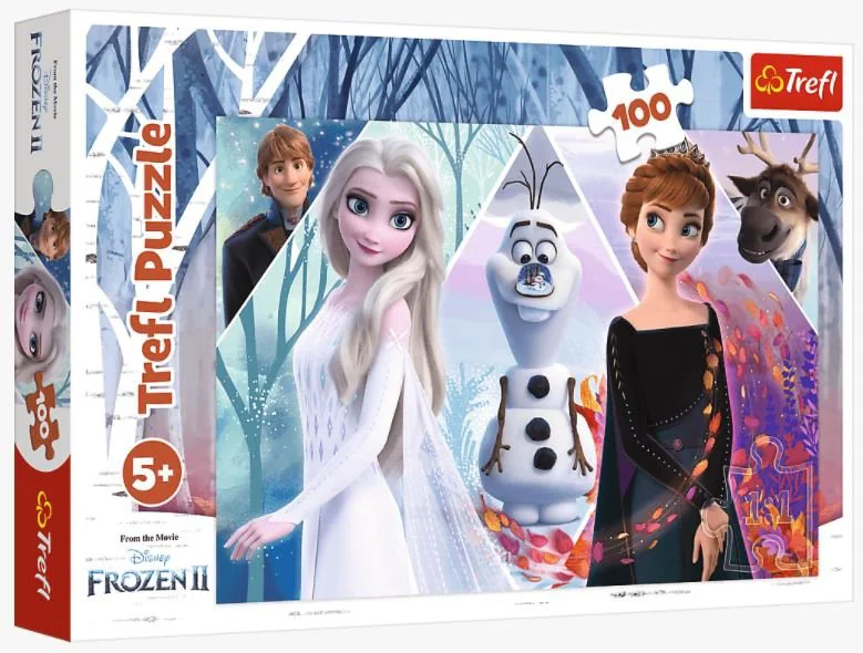 Puzzle Trefl Enchanted Land / Disney Frozen 2, 100 piese foto
