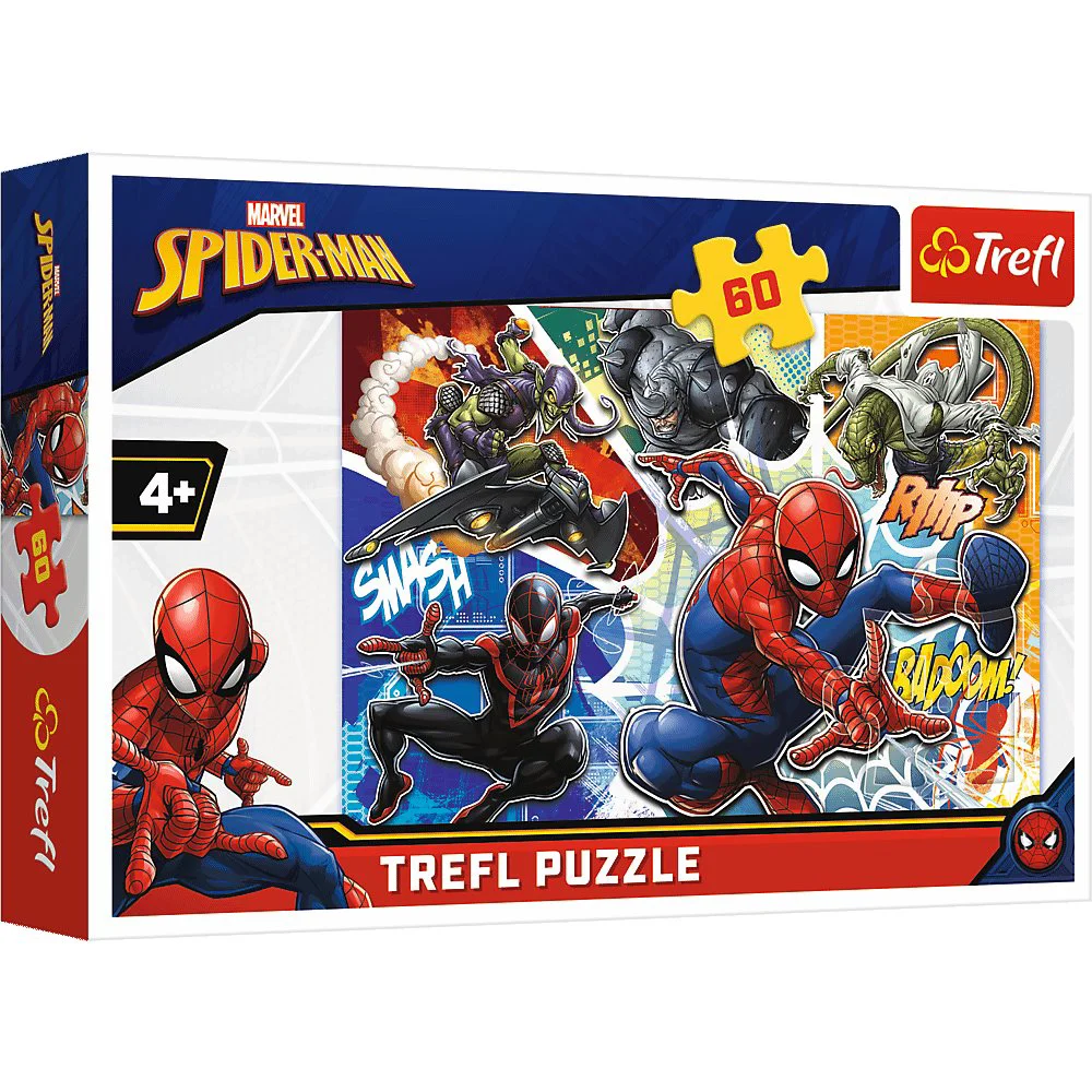 Puzzle Trefl Brave Spider-Man / Disney Marvel, 60 piese foto