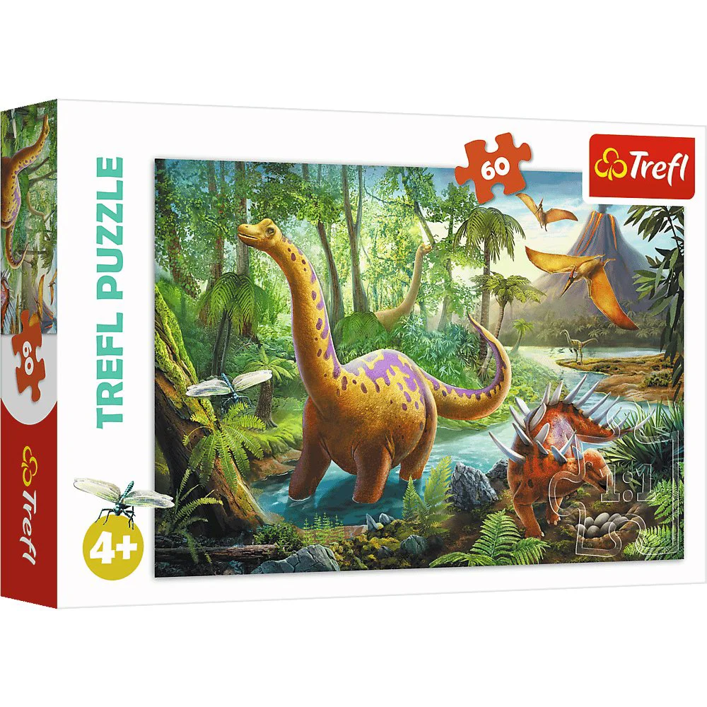 Puzzle Trefl Dinosaur Migration, 60 piese foto