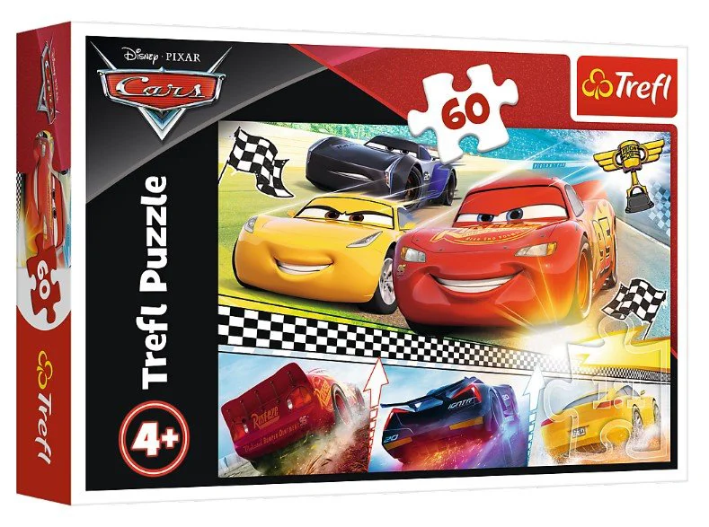 Puzzle Trefl Legendary race / Disney Cars 3, 60 piese foto
