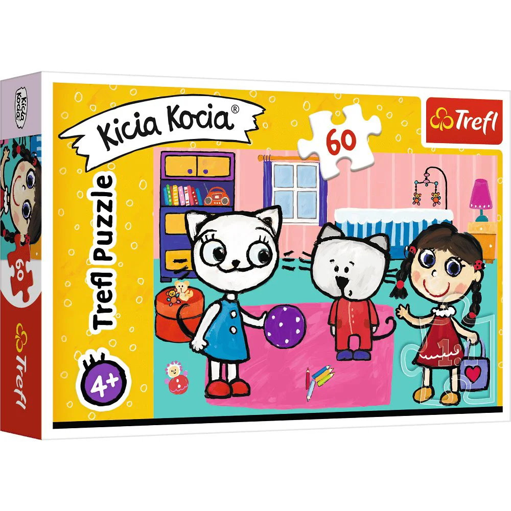 Puzzle Trefl Kittykit with friends, 60 piese foto