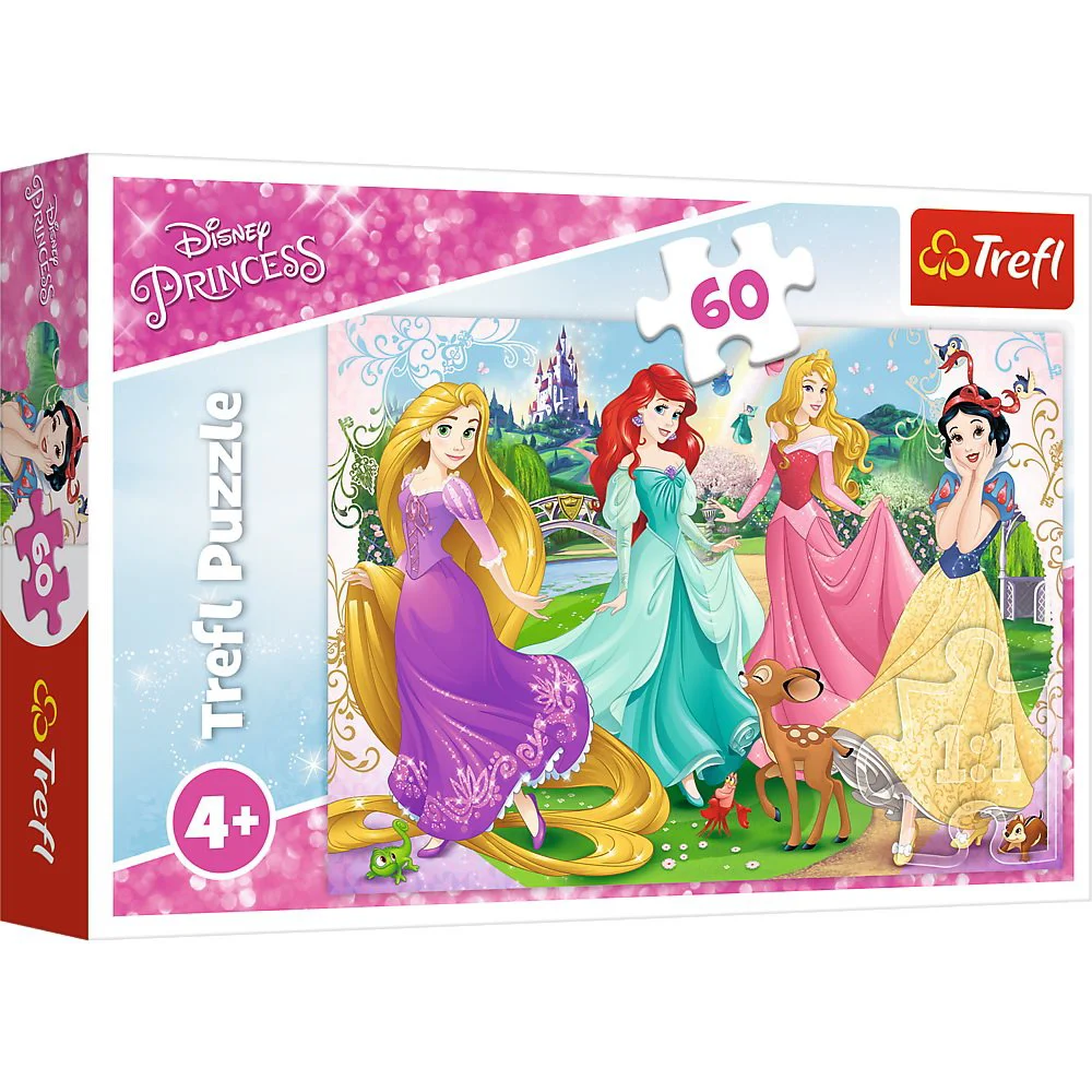 Puzzle Trefl  Favorite princesses / Disney princess, 60 piese foto