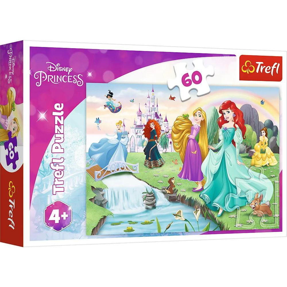 Puzzle Trefl Meet the princesses, 60 piese foto