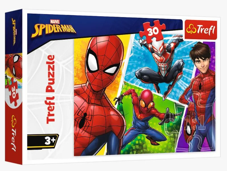 Puzzle Trefl Spider-man and Miguel, 30 piese foto