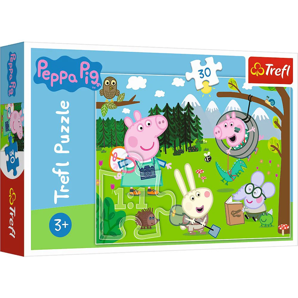 image for Puzzle Trefl Forest expedition / Peppa Pig, 30 piese foto