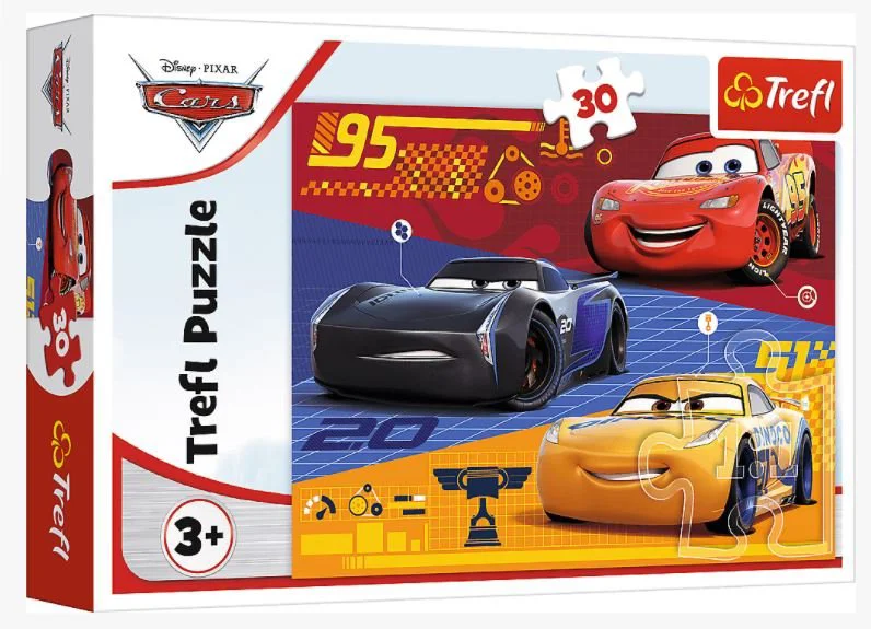 Puzzle Trefl Cars before the race, 30 piese foto