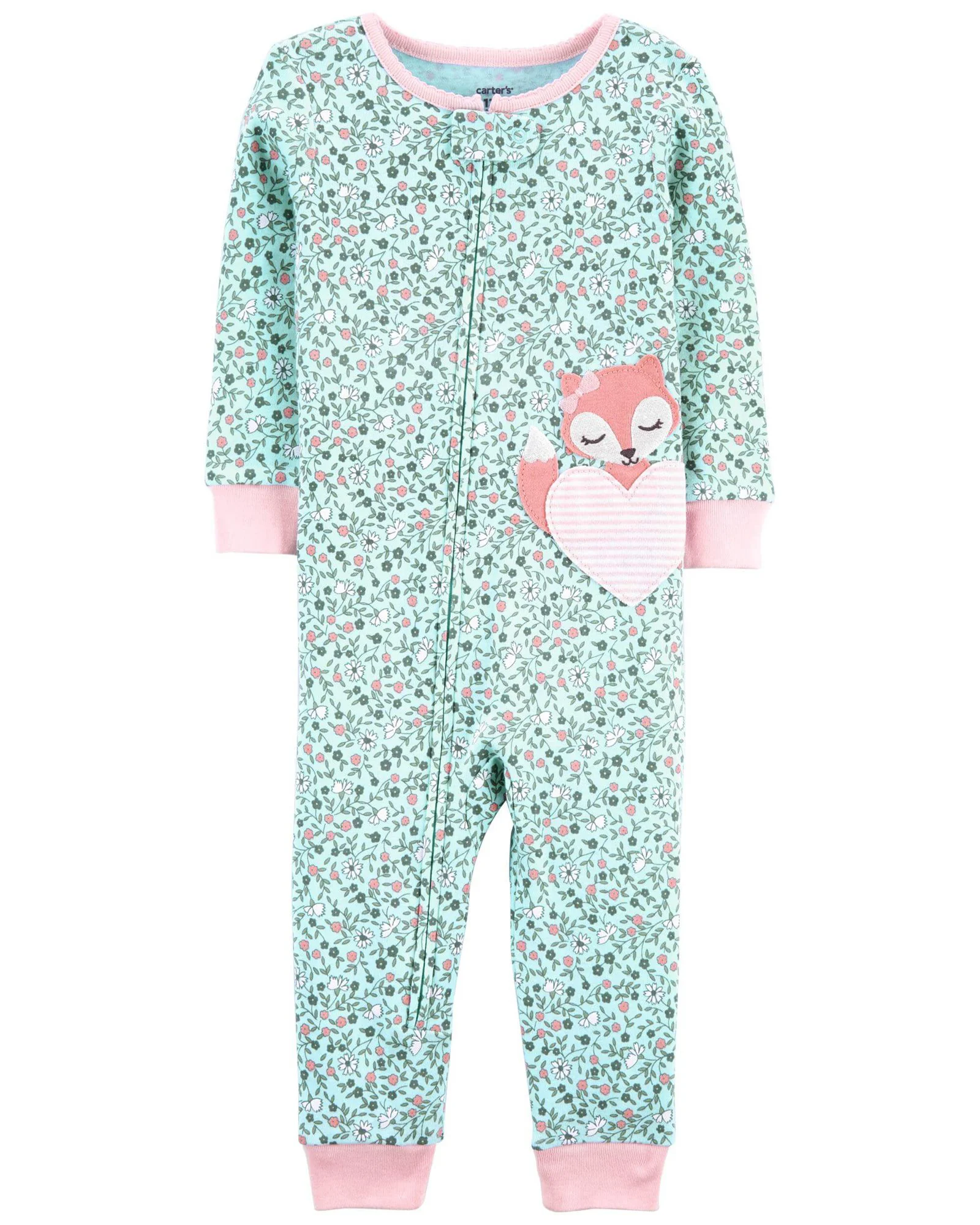Carter's Pijama cu fermoar Vulpe foto