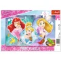 Puzzle Trefl 15 Frame / Three smiling princesses / Disney princess, 15 piese foto