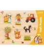 Puzzle Trefl Frame Shaped Puzzles / Village, 7 piese foto