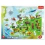 Puzzle Trefl 25 Frame / Europe map with animals, 25 piese foto