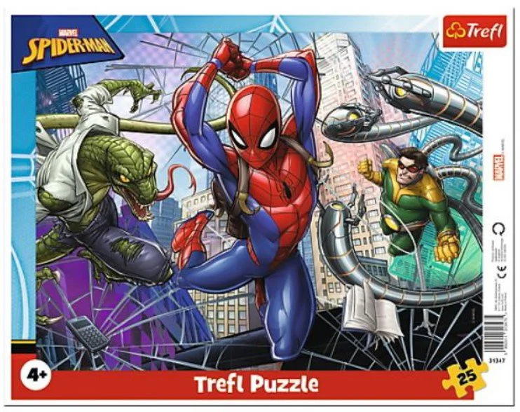 Puzzle Trefl 25 Frame / brave spiderman / disney Marvel spiderman, 25 piese foto