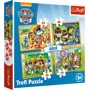Puzzle Trefl 4in1 / Always on time / Viacom paw patrol, 35/48/54/70 piese foto