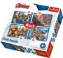 Puzzle Trefl 4in1 / Fearless avengers, 35-48-54-70 piese foto