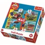 Puzzle Trefl 4in1 / Fireman Sam to the rescue / Prism A&D fireman sam, 207 piese foto