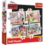 Puzzle Trefl 4in1 / Minnie with friends / Disney minnie, 12/15/20/24 piese foto