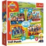 Puzzle Trefl 4in1 / Helpful fireman Sam / Prism A&D fireman Sam, 12/15/20/24 piese foto