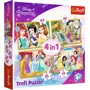 Puzzle Trefl 4in1 /Happy day / Disney princess, 54/48/35/70 piese foto