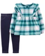 Carter's Set 2 piese Pantaloni si Bluza cadrilata foto