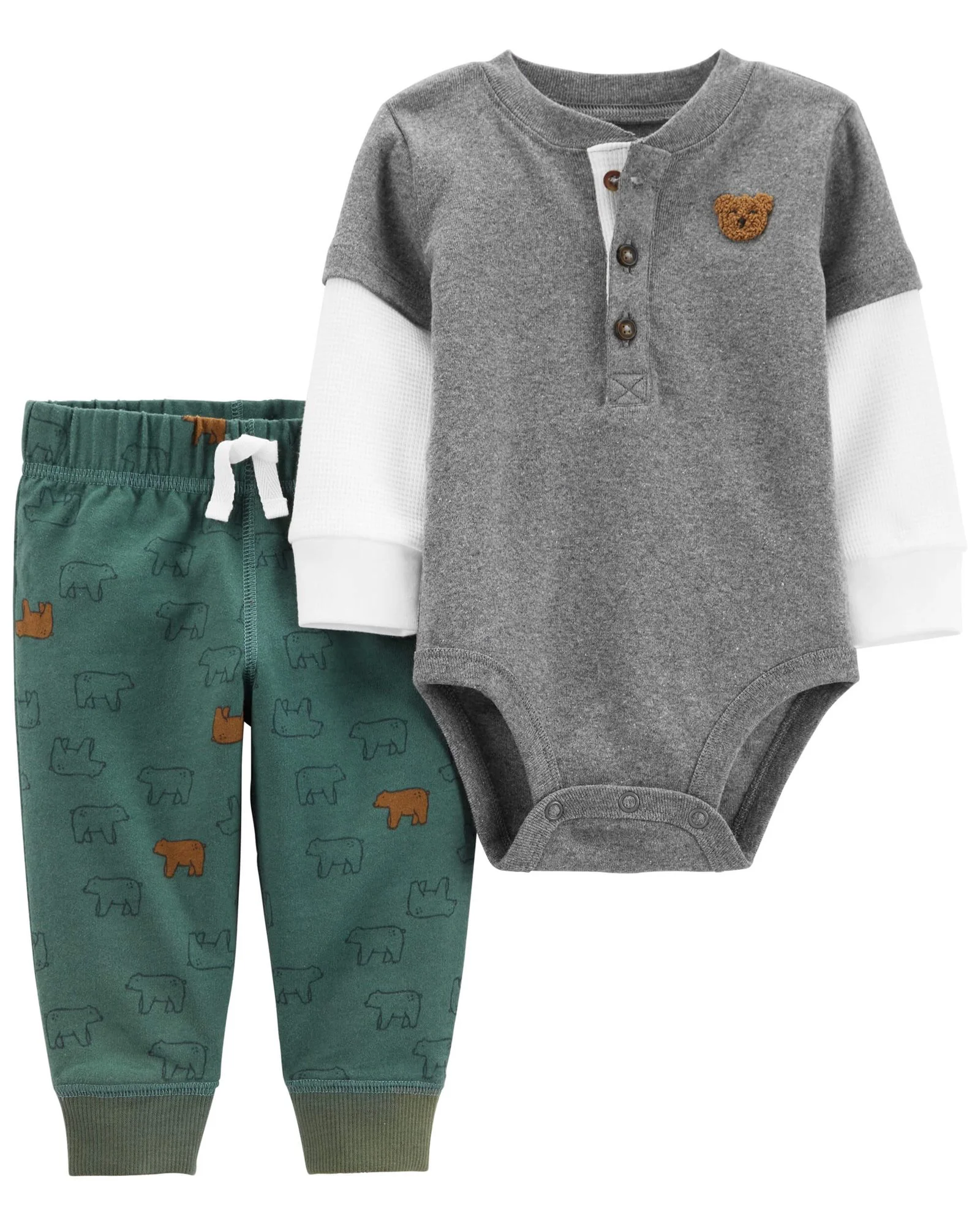 Carter's Set 2 piese Pantaloni si body Urs foto