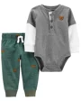 Carter's Set 2 piese Pantaloni si body Urs foto
