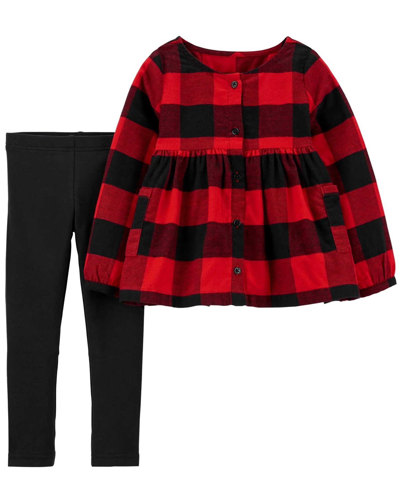 Carter's Set 2 piese Pantaloni si Bluza in carouri foto