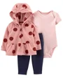 Carter's Set 3 piese Hanorac, body si pantaloni Buline foto