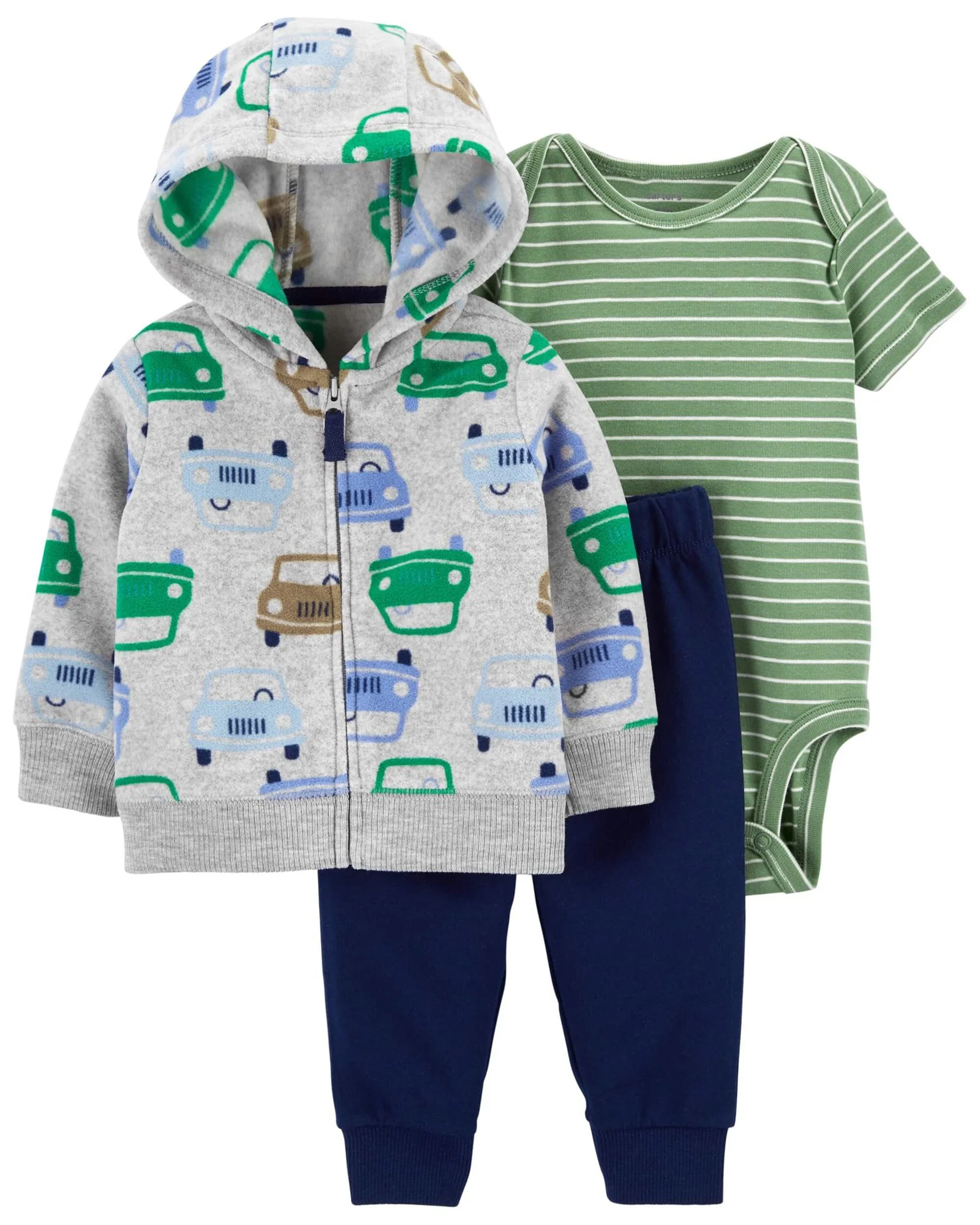 Carter's Set 3 piese Hanorac, pantaloni si body Masini foto