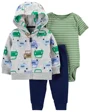 Carter's Set 3 piese Hanorac, pantaloni si body Masini foto
