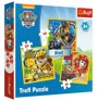 Puzzle Trefl 3 in 1 / Marshall, Rubble and Chase / Viacom paw patrol, 20/36/50 piese foto