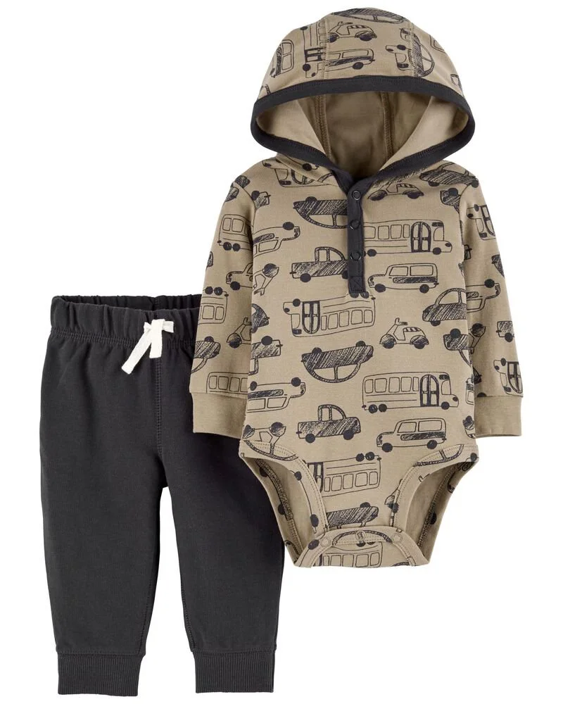 Carter's Set 2 piese Pantaloni si body Autobuz foto