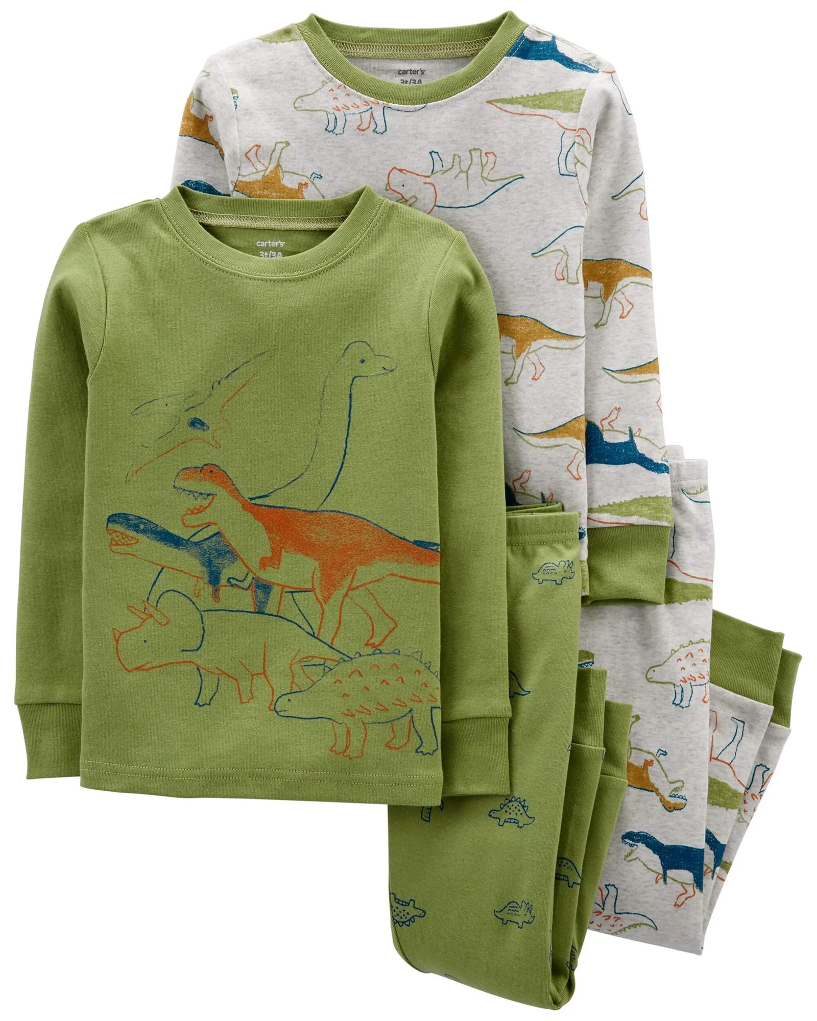Carter's Set 2 pijamale Dinozauri foto