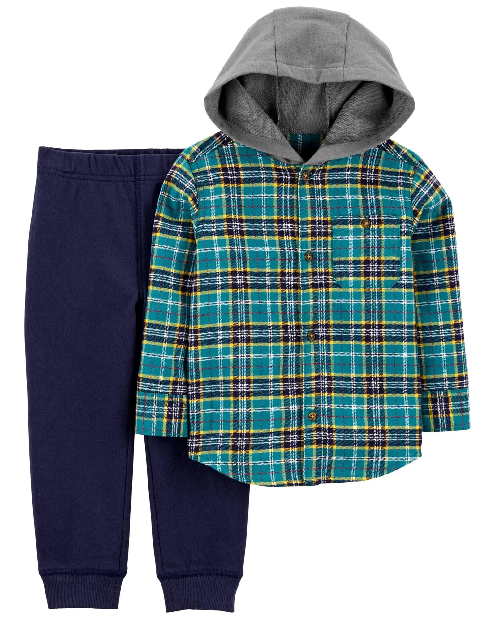 Carter's Set 2 piese Pantaloni si bluza flanel foto