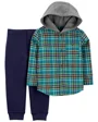 Carter's Set 2 piese Pantaloni si bluza flanel foto