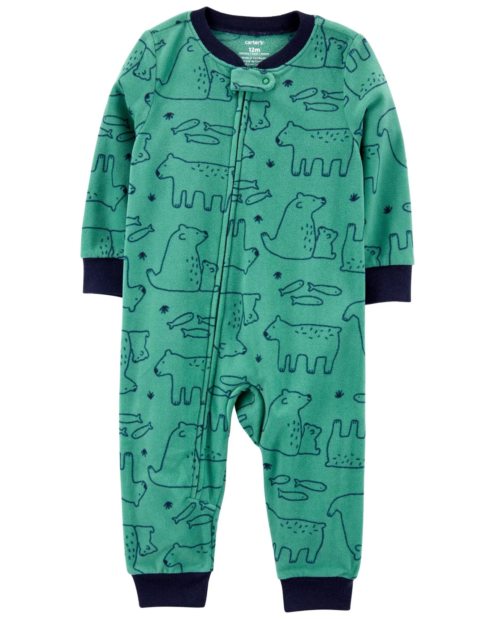 Carter's Pijama Fleece Urs foto