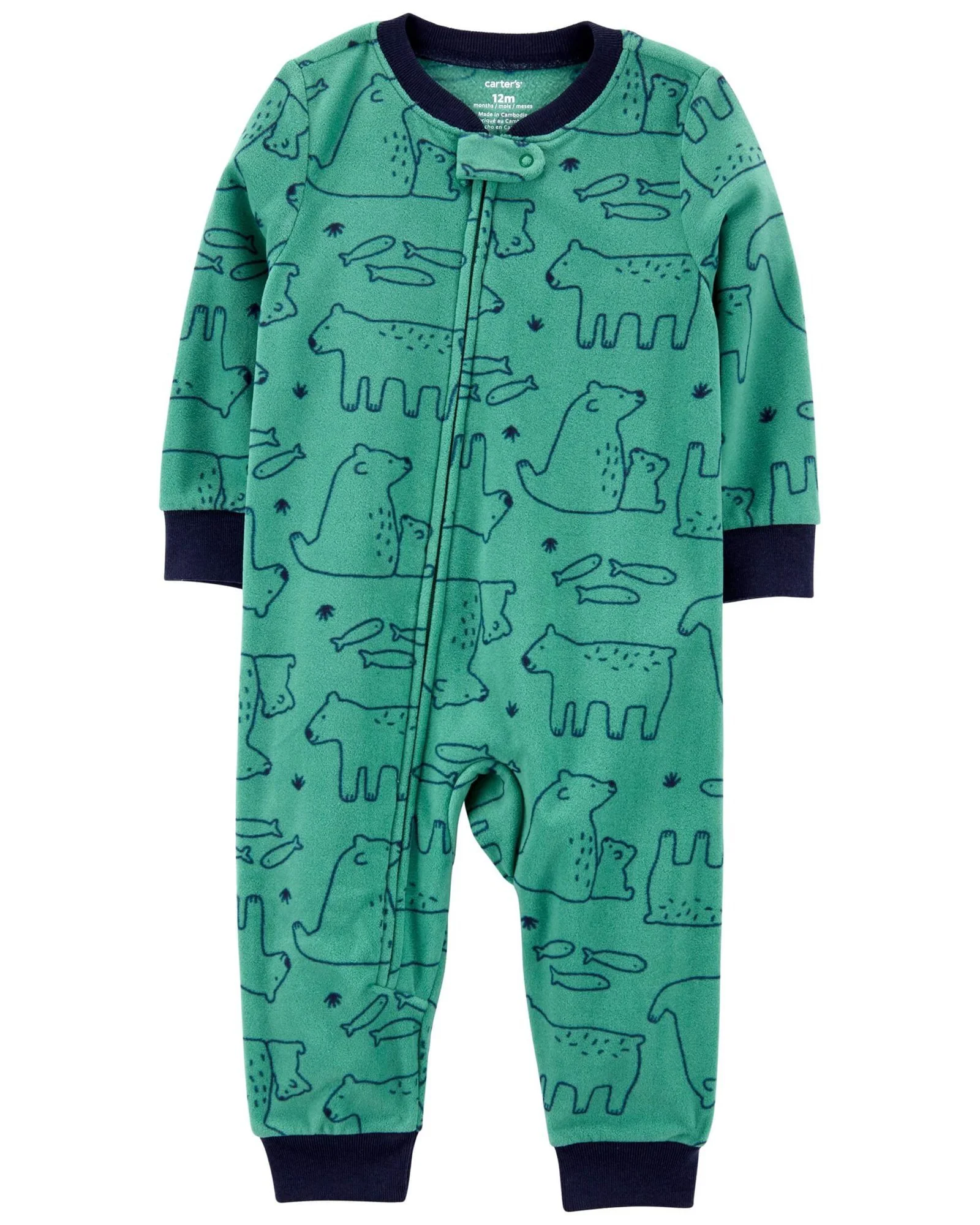 Carter's Pijama Fleece Urs foto