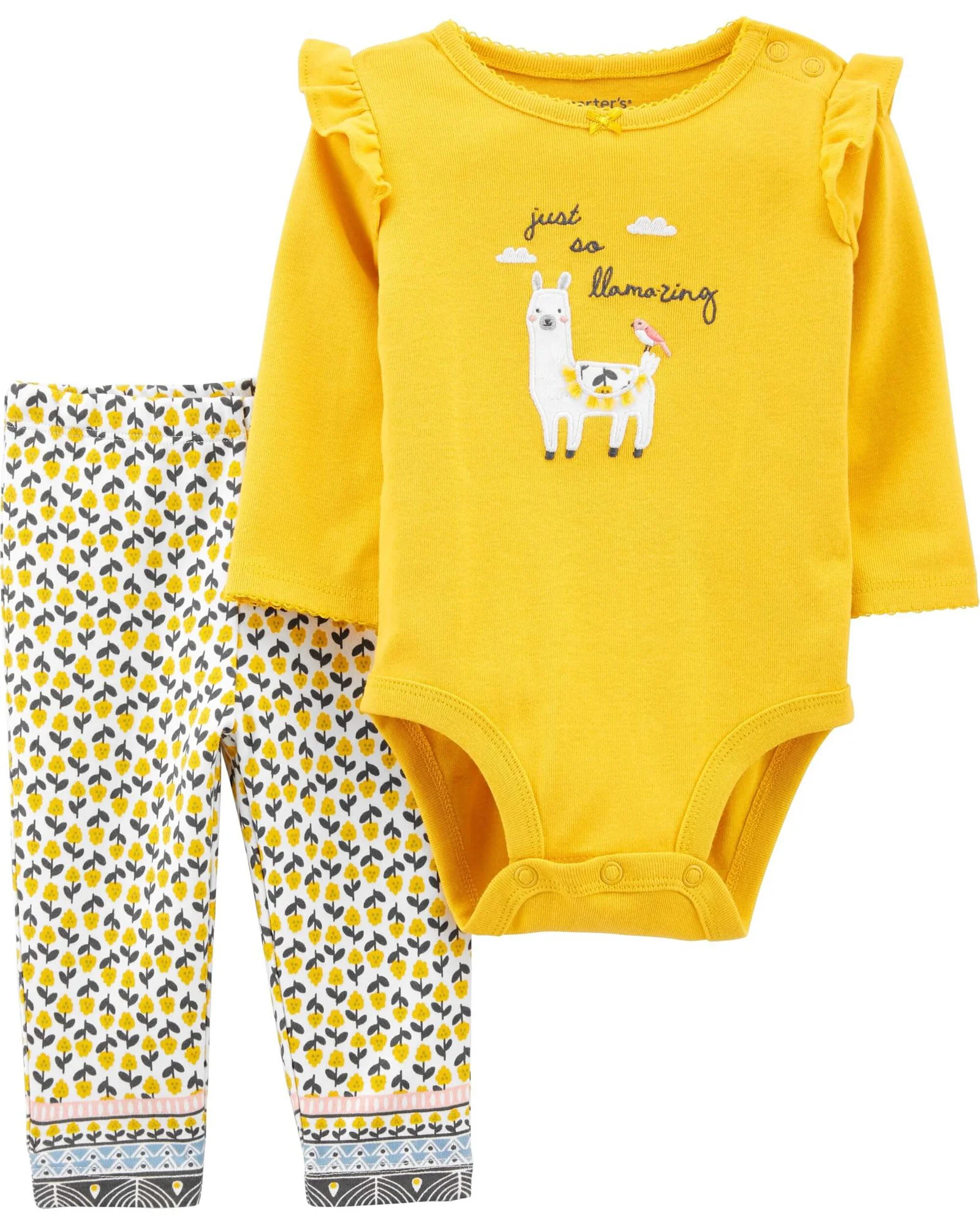 Carter's Set 2 piese Body si pantaloni Lama foto