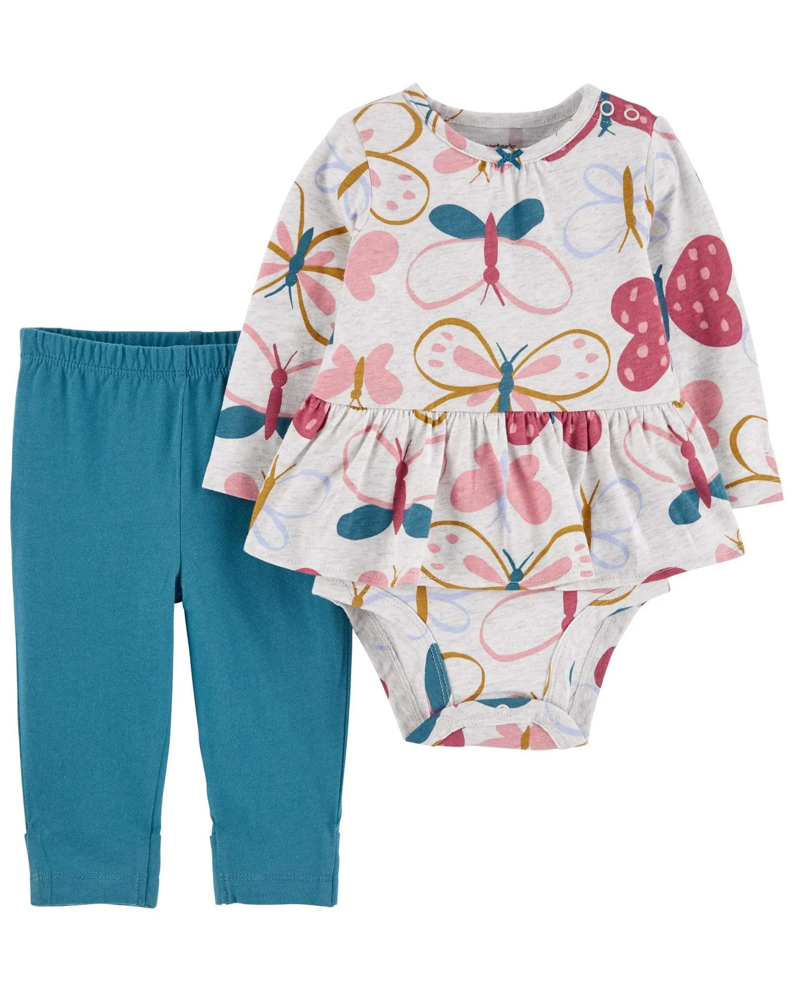Carter's Set 2 piese Body si pantaloni Fluturi foto