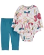 Carter's Set 2 piese Body si pantaloni Fluturi foto